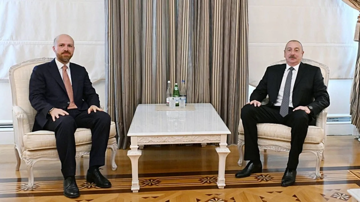 Aliyev, Dünya Etnospor Konfederasyonu Başkanı Bilal Erdoğan’ı kabul etti