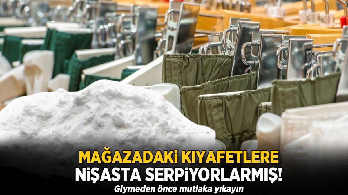 Mağazadaki kıyafetlere nişasta serpiyorlarmış! Giymeden önce mutlaka yıkayın