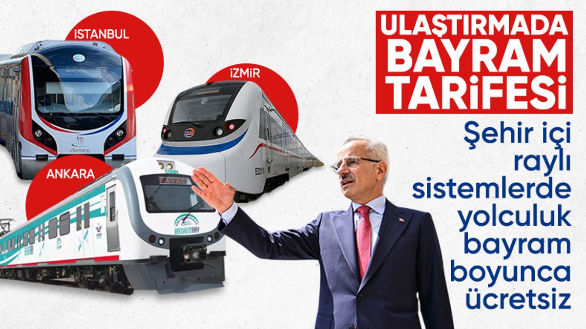 Abdulkadir Uraloğlu, bayramda ücretsiz ulaşım müjdesi verdi