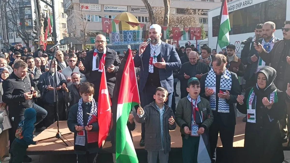 Kütahya’da İsrail protestosu düzenlendi!